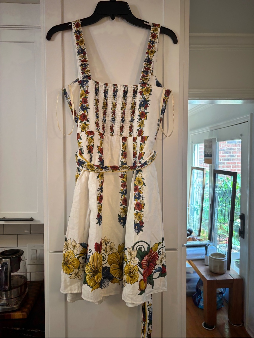 new Farm Rio tropi off-white belted bustier mini dress - Picture 6 of 8
